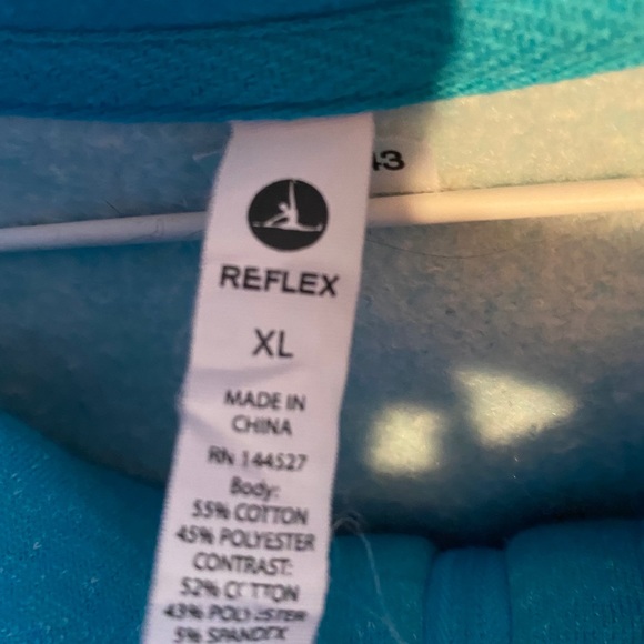 Light Blue Zip Up Hoodie - Picture 3 of 4